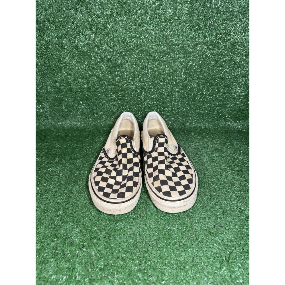 VANS Classic Slip-On Women Size 7.5 Black White Checkerboard Sneakers Skate Shoe - Picture 5 of 9